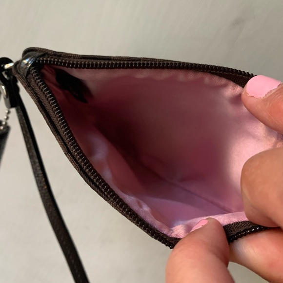 Coach Signature Canvas Wristlet - Picture 7 of 9